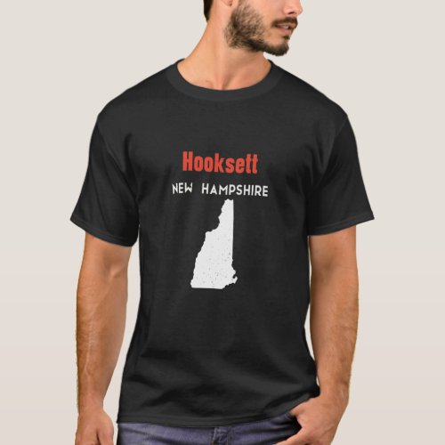 New Hampshire Usa State America Travel Hooksett    T_Shirt