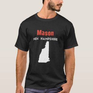 New Hampshire USA State America Travel Mason  T-Shirt