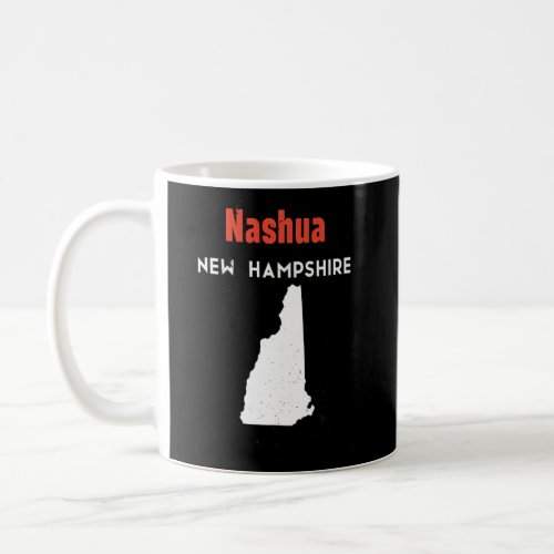 New Hampshire Usa State America Travel Nashua    Coffee Mug