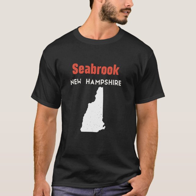 New Hampshire USA State America Travel Seabrook  T-Shirt (Front)