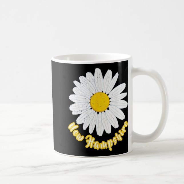 New Hampshire Vacation Flower Meadow Daisy Petals  Coffee Mug (Right)