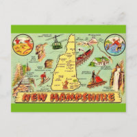 New Hampshire Vintage Map