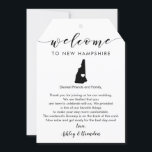 New Hampshire Wedding Welcome Tag Letter Itinerary<br><div class="desc">This modern and elegant card / gift tag is the perfect addition to your hotel welcome bags. Enter the main events and a customized note to help your guests navigate the weekend. The extra large size allows you to enter all the information you need, then just tie to the handles...</div>