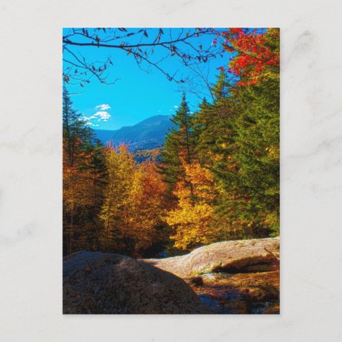 New Hampshire White Mountains Autumn Scene 2013 Postcard