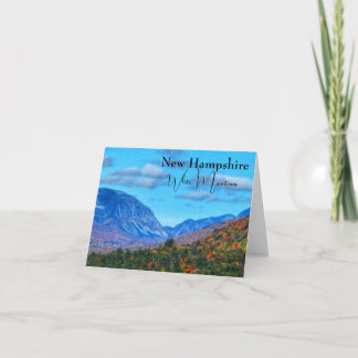New Hampshire White Mountains fall color  Card