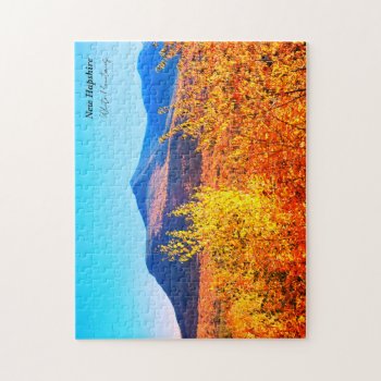 New Hampshire White Mountains In Autumn Jigsaw Puzzle by RenderlyYours at Zazzle