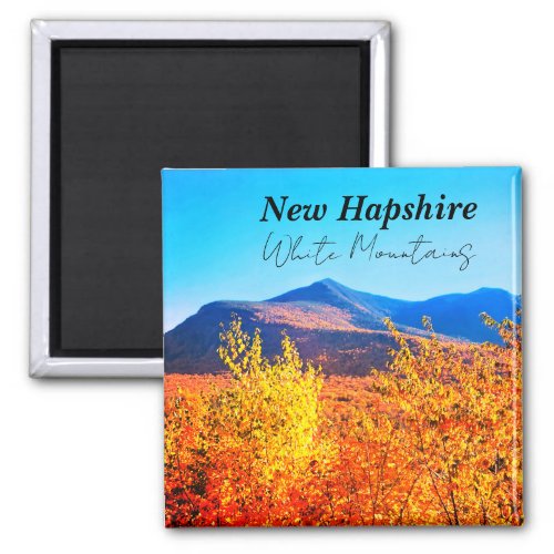 New Hampshire White Mountains in Autumn Magnet