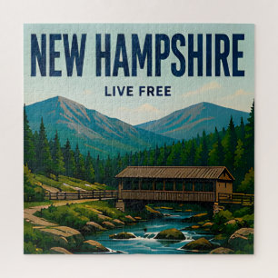 New Hampshire White Mountains New England Travel Jigsaw Puzzle