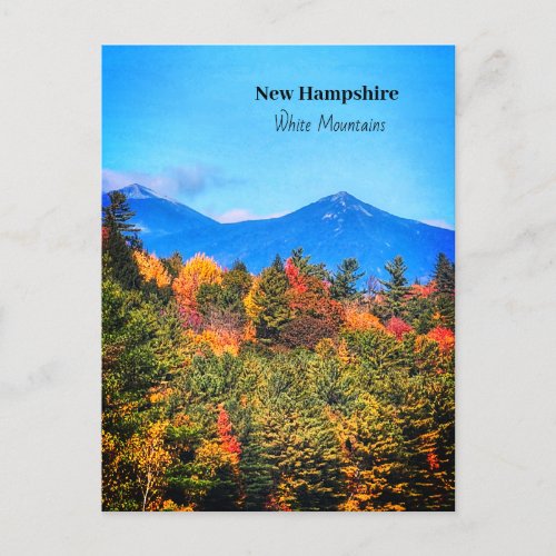 New Hampshire White mountains Postcard