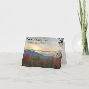 New Hampshire White Mountains sunset Card