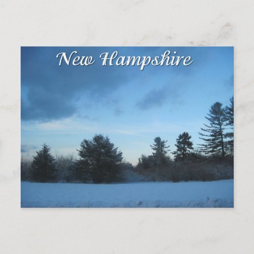 New Hampshire winter Postcard