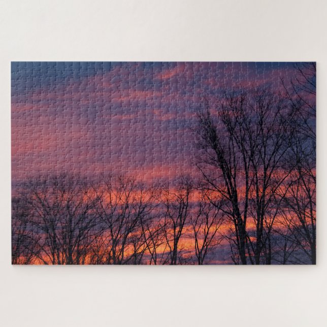 New Hampshire Winter Sky Jigsaw Puzzle (Horizontal)