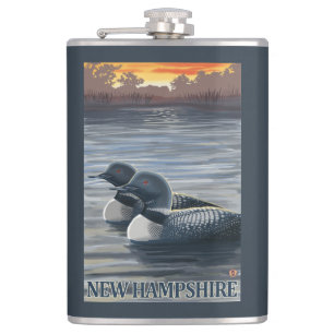 New HampshireCommon Loon Flask