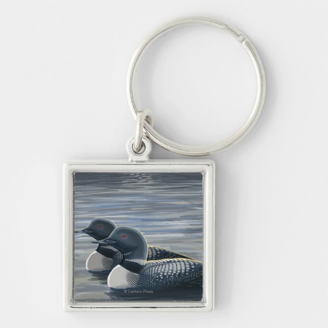 New HampshireCommon Loon Keychain (Front)