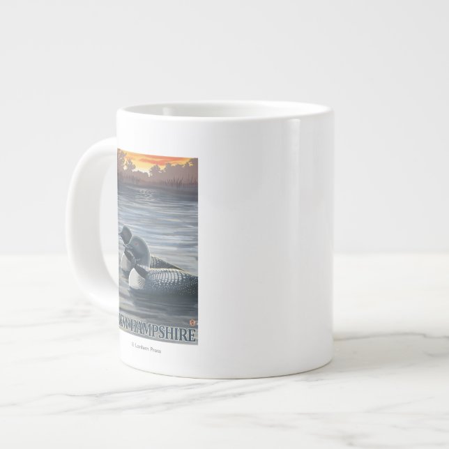 New HampshireCommon Loon Large Coffee Mug (Front Left)