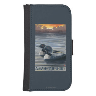 New HampshireCommon Loon Samsung S4 Wallet Case