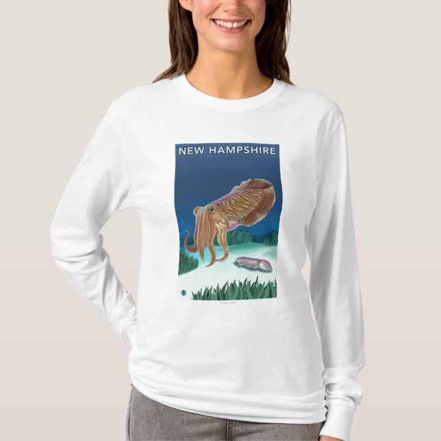 New HampshireCuttlefish Scene T-Shirt (Front)