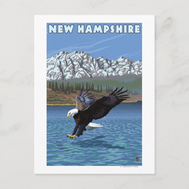 New HampshireEagle Fishing Postcard (Front)