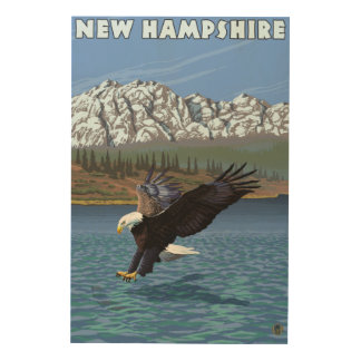 New HampshireEagle Fishing Wood Wall Decor