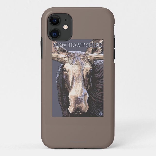 New HampshireMoose Up Close Case-Mate iPhone Case (Back)