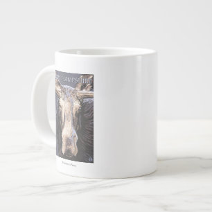 New HampshireMoose Up Close Large Coffee Mug