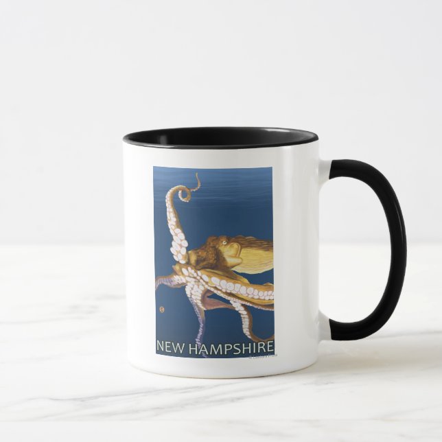 New HampshireOctopus Scene Mug (Right)