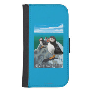 New HampshirePuffins Scene Phone Wallet
