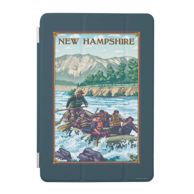 New HampshireRiver Rafting Scene iPad Mini Cover (Front)