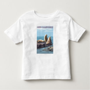 New HampshireSea Lions Scene Toddler T-shirt