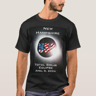New HampshireUSA Total solar eclipse April 8, 2024 T-Shirt