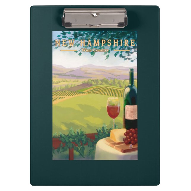 New HampshireWine Country Scene Clipboard (Front)