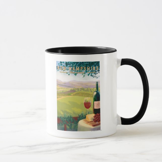 New HampshireWine Country Scene Mug (Right)