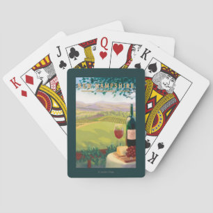 New HampshireWine Country Scene Poker Cards