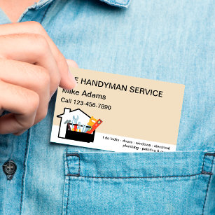 New Handyman Service Business Card