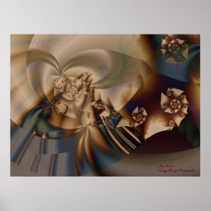 New Hat 2 Abstract Fine Fractal Art Poster