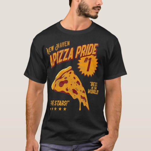 New Haven Apizza Pride  Pizza Lover Design for T_Shirt