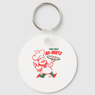 New Haven Azza Funny Connecticut Zza Retro Men's W Keychain