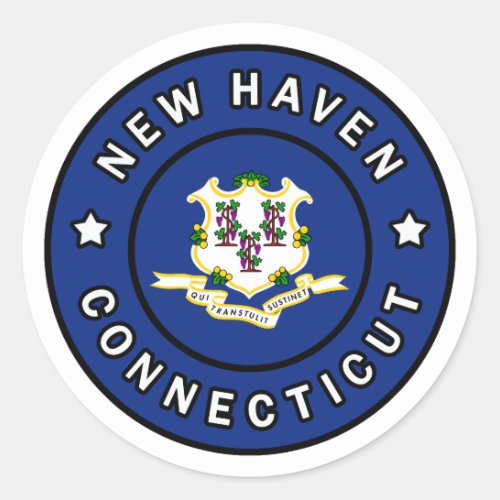 New Haven Connecticut Classic Round Sticker