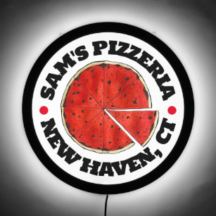 New Haven Connecticut CT Pizzeria Pizza Restaurant LED Sign