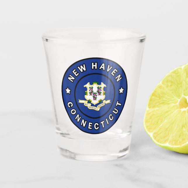 New Haven Connecticut Shot Glass (Front)