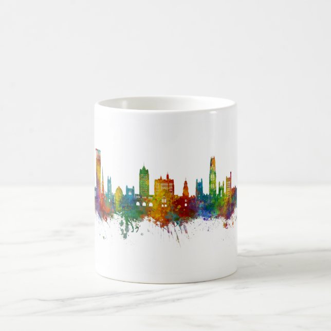New Haven Connecticut Skyline Coffee Mug (Center)