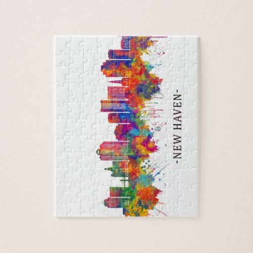 New Haven Connecticut Skyline Jigsaw Puzzle