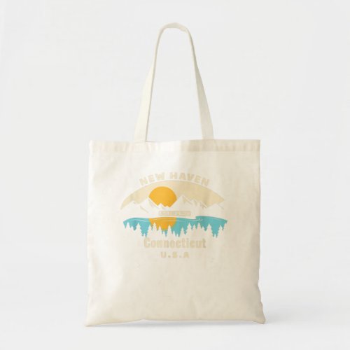 New Haven Connecticut Souvenir Mountain Sunset Riv Tote Bag