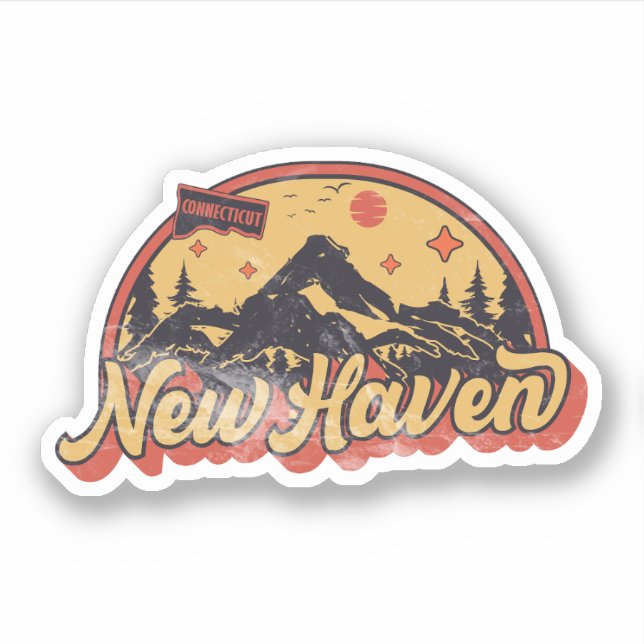 New Haven, Connecticut Sticker (Front)