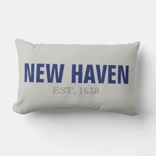 New Haven CT Established 1638 Throw Pillow