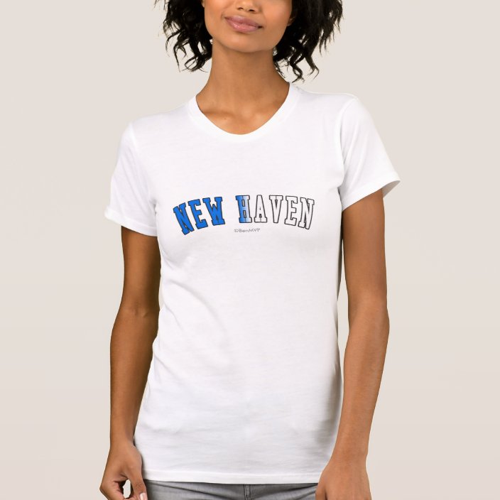 New Haven in Connecticut State Flag Colors T-shirt