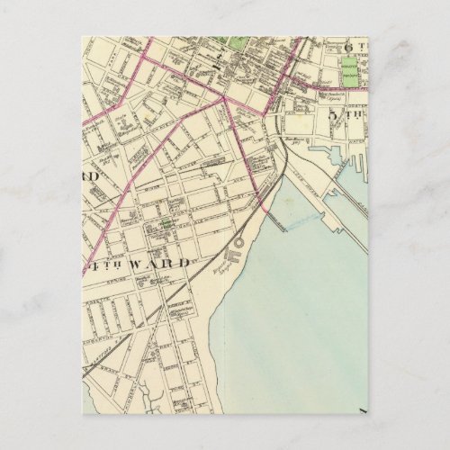 New Haven Map Postcard