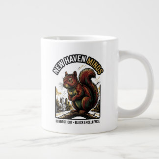 New Haven Minds Red Squirrel Black Excellence Art Giant Coffee Mug