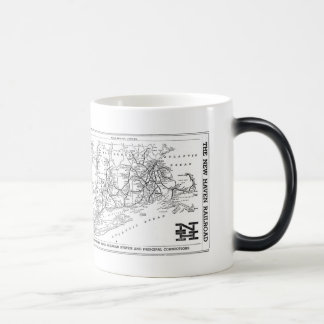 New Haven Railroad 1956 Map Color Morph Mug