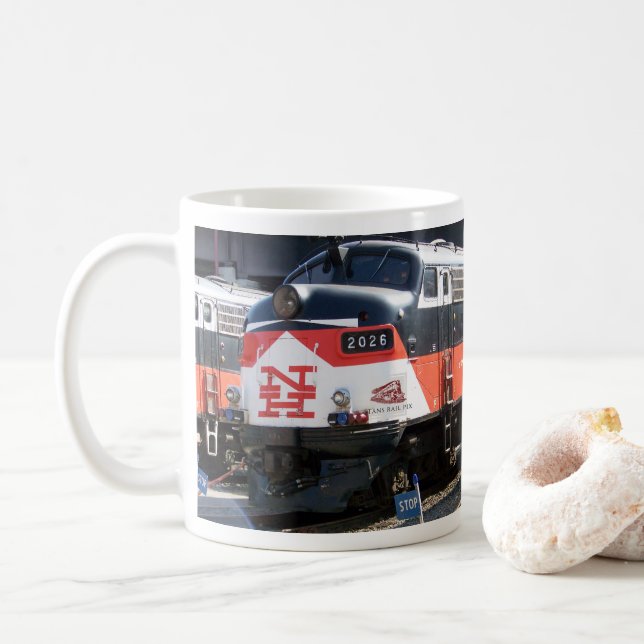 New Haven Railroad  ( C- DOT ) FL 9M 2026  Coffee  Mug (With Donut)